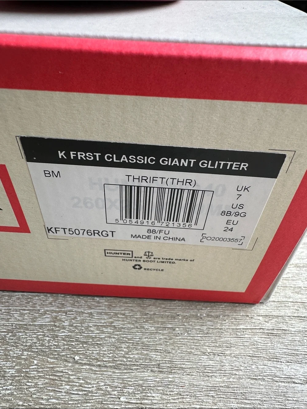 Hunter Kids Pink Waterproof Rain Boots